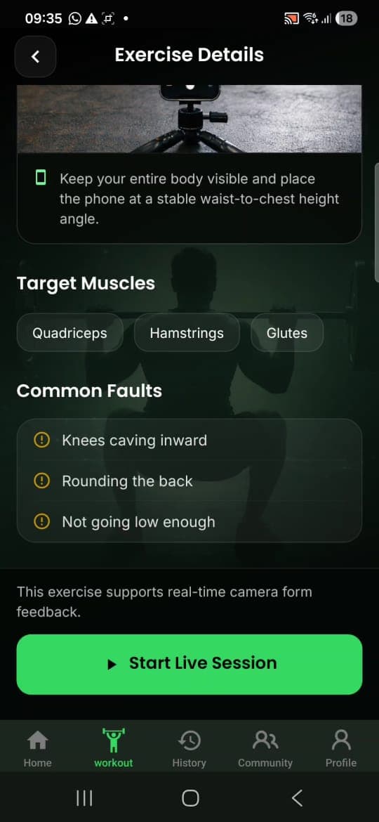 RepSense prototype screen 3